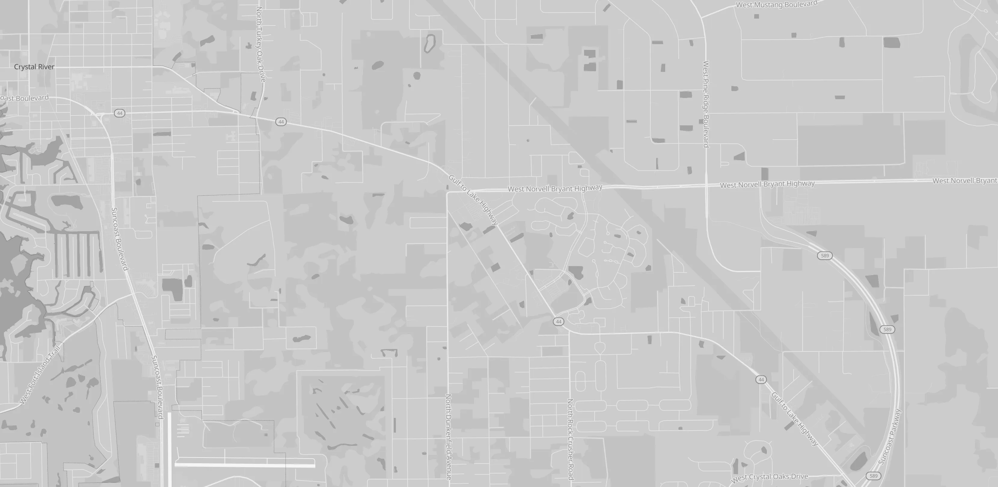 Street map of Crystal River with Dynamic Sports Performance marked at 6616 W Gulf to Lake Hwy, Crystal River, FL 34429